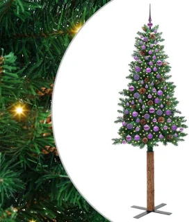 vidaXL slanke kerstboom groen 210 cm