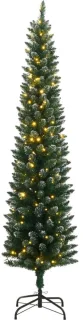 vidaXL Smalle kunstkerstboom 240 cm