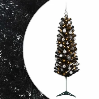 vidaXL smalle kunstkerstboom met kerstbal 120 cm