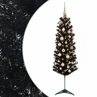 vidaXL smalle kunstkerstboom met kerstbal, 150 cm