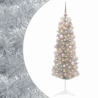 vidaXL smalle kunstkerstboom met kerstbal 150 cm