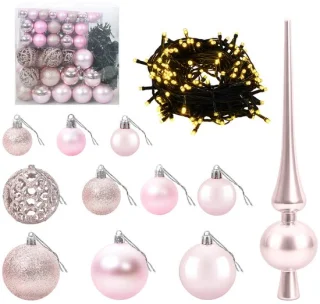 vidaXL smalle kunstkerstboom met kerstbal 180 cm