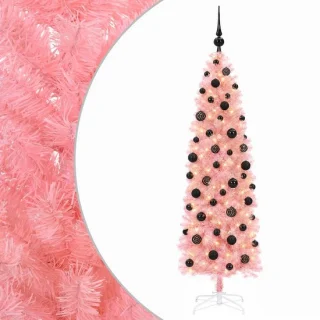 vidaXL smalle kunstkerstboom met kerstbal 180 cm