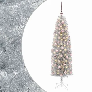 vidaXL smalle kunstkerstboom met kerstbal, 180 cm