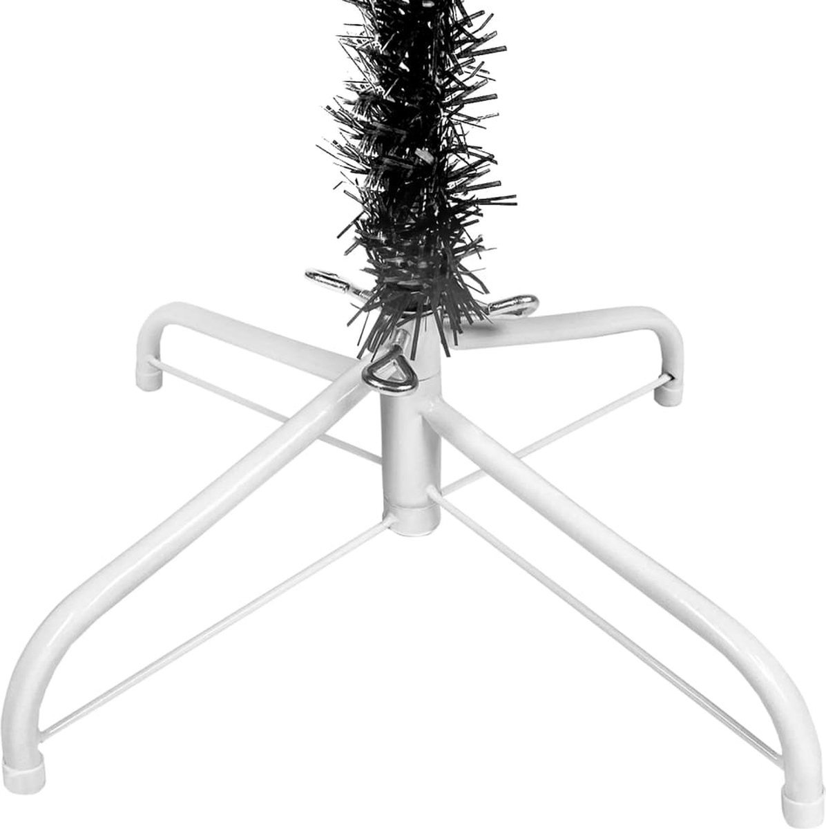 vidaXL Smalle Zwarte Kerstboom 210 cm