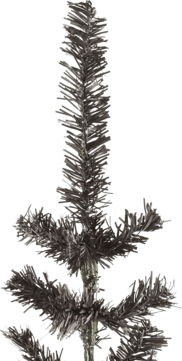 vidaXL Smalle Zwarte Kerstboom 210 cm