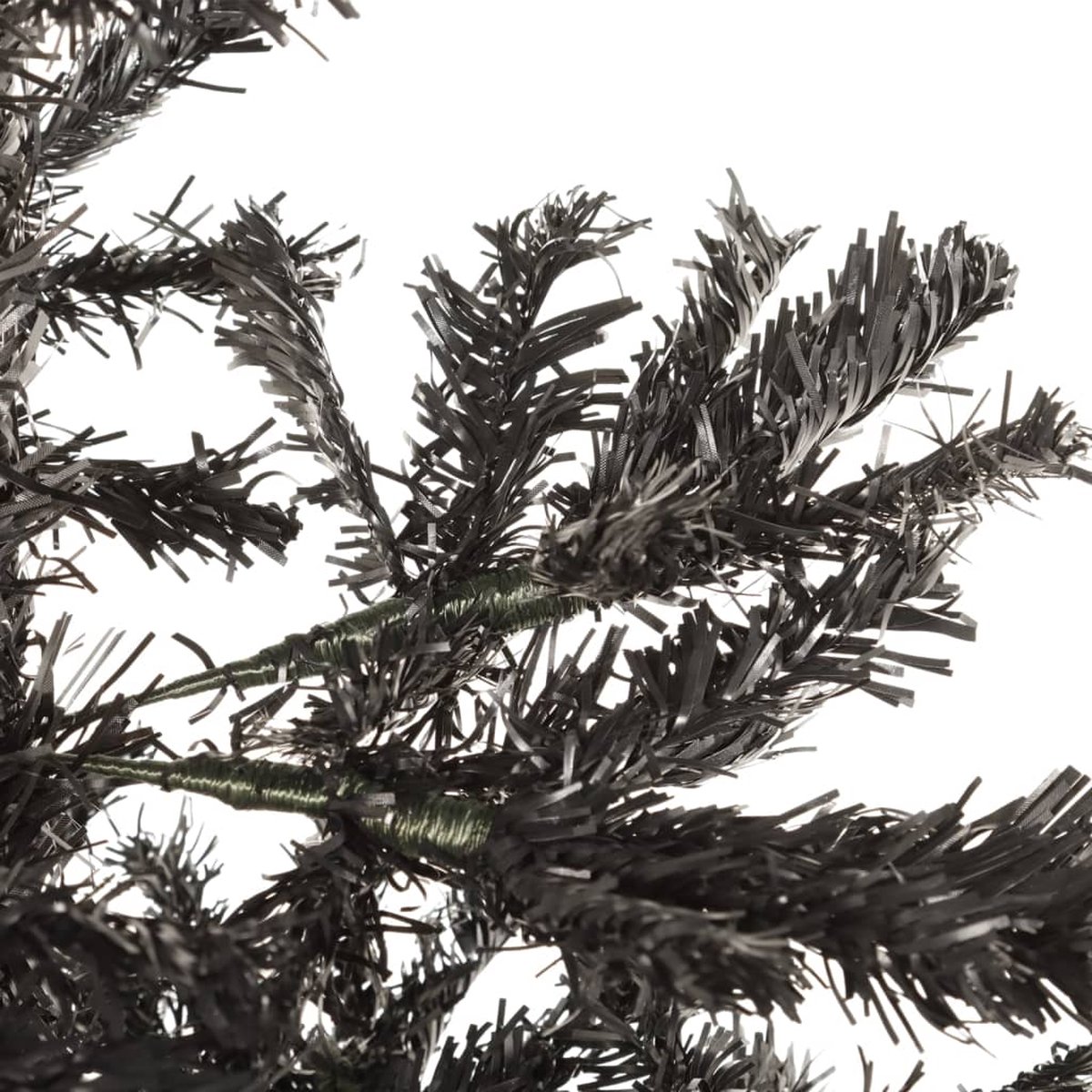 vidaXL Smalle Zwarte Kerstboom 210 cm