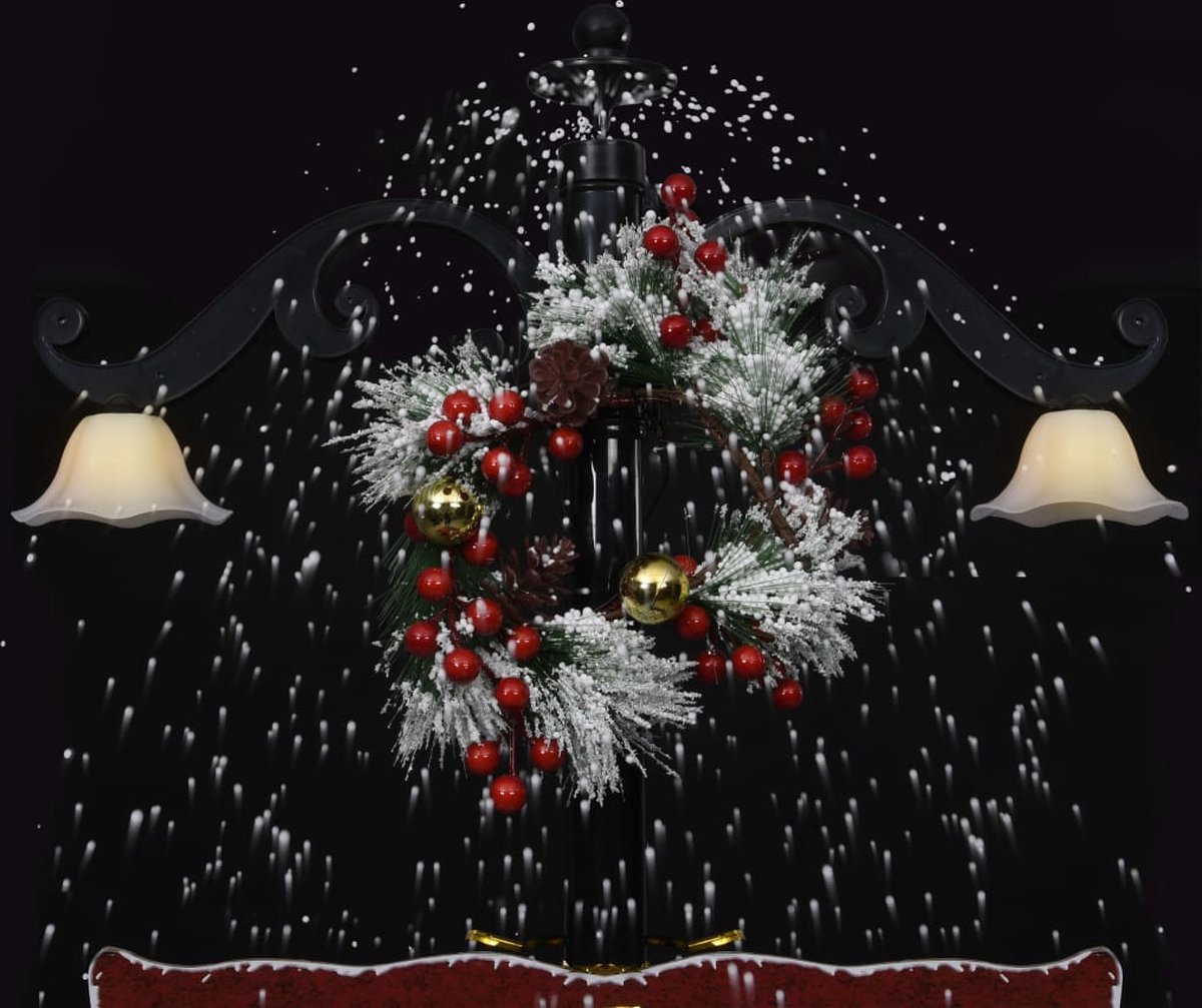 vidaXL Sneeuwende kerstboom 170 cm blauw PVC met paraplubasis
