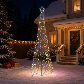 vidaXL spiraalvormige led-kerstboom EKENAS 250 cm