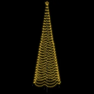 vidaXL spiraalvormige led-kerstboom met grondpen Ekenas 500 cm