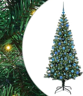 vidaXL voorverlichte kerstboom groen 180 cm