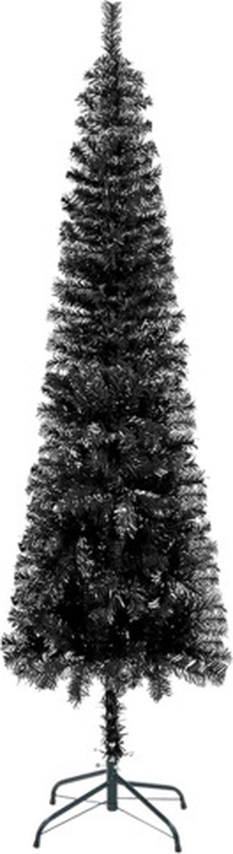 vidaXL Zwarte Smalle Kerstboom 150 cm
