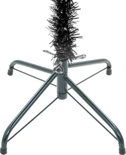 vidaXL Zwarte Smalle Kerstboom 150 cm
