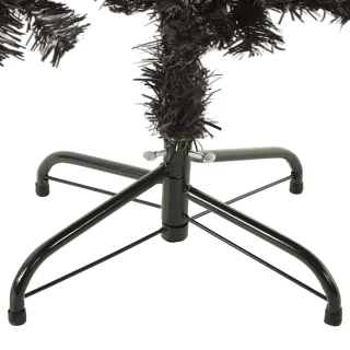 vidaXL Zwarte Smalle Kerstboom 150 cm