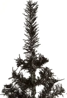 vidaXL Zwarte Smalle Kerstboom 150 cm