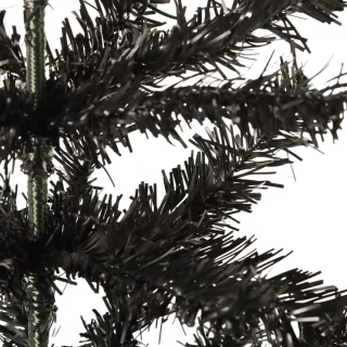 vidaXL Zwarte Smalle Kerstboom 150 cm