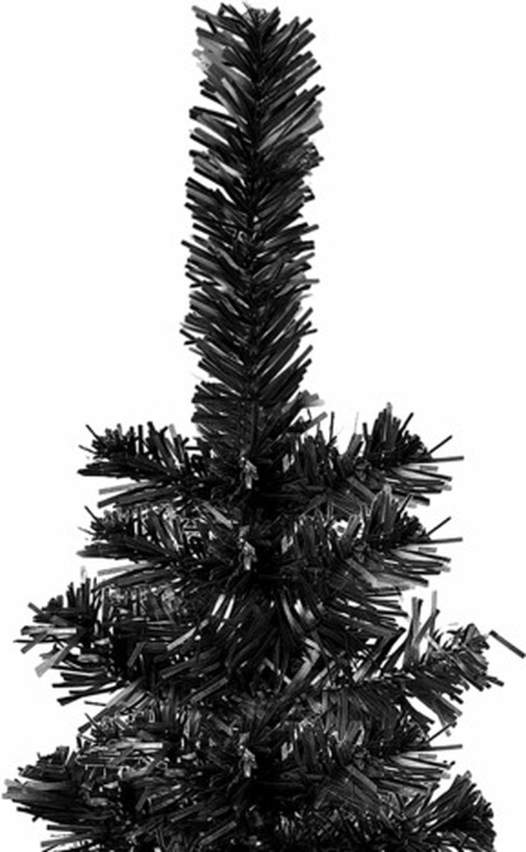 vidaXL Zwarte Smalle Kerstboom 150 cm