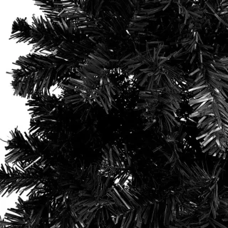 vidaXL Zwarte Smalle Kerstboom 150 cm