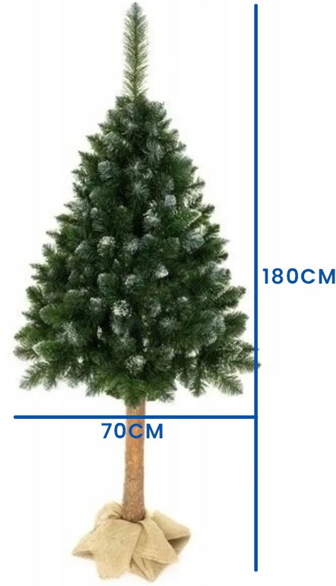 Viking Choice Kunstkerstboom 180 cm Groen/Wit Op Stam