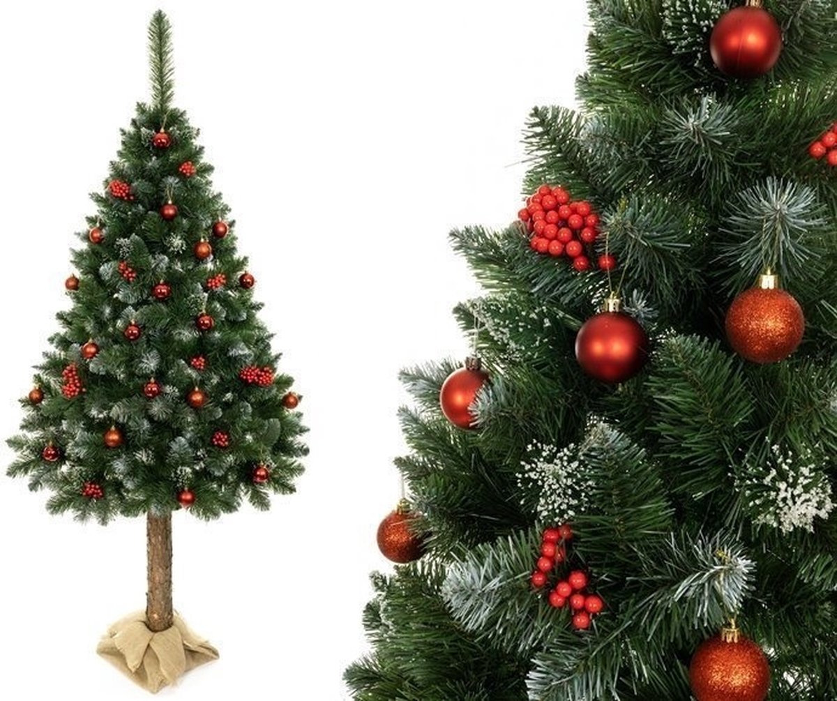 Viking Choice Kunstkerstboom 180 cm Groen/Wit Op Stam
