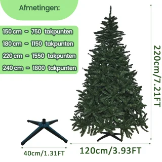 Viking Choice Kunstkerstboom 220 cm Groen PVC