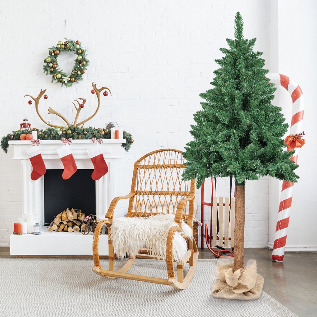 Vikingchoice Kunstkerstboom Spar 160 cm Groen