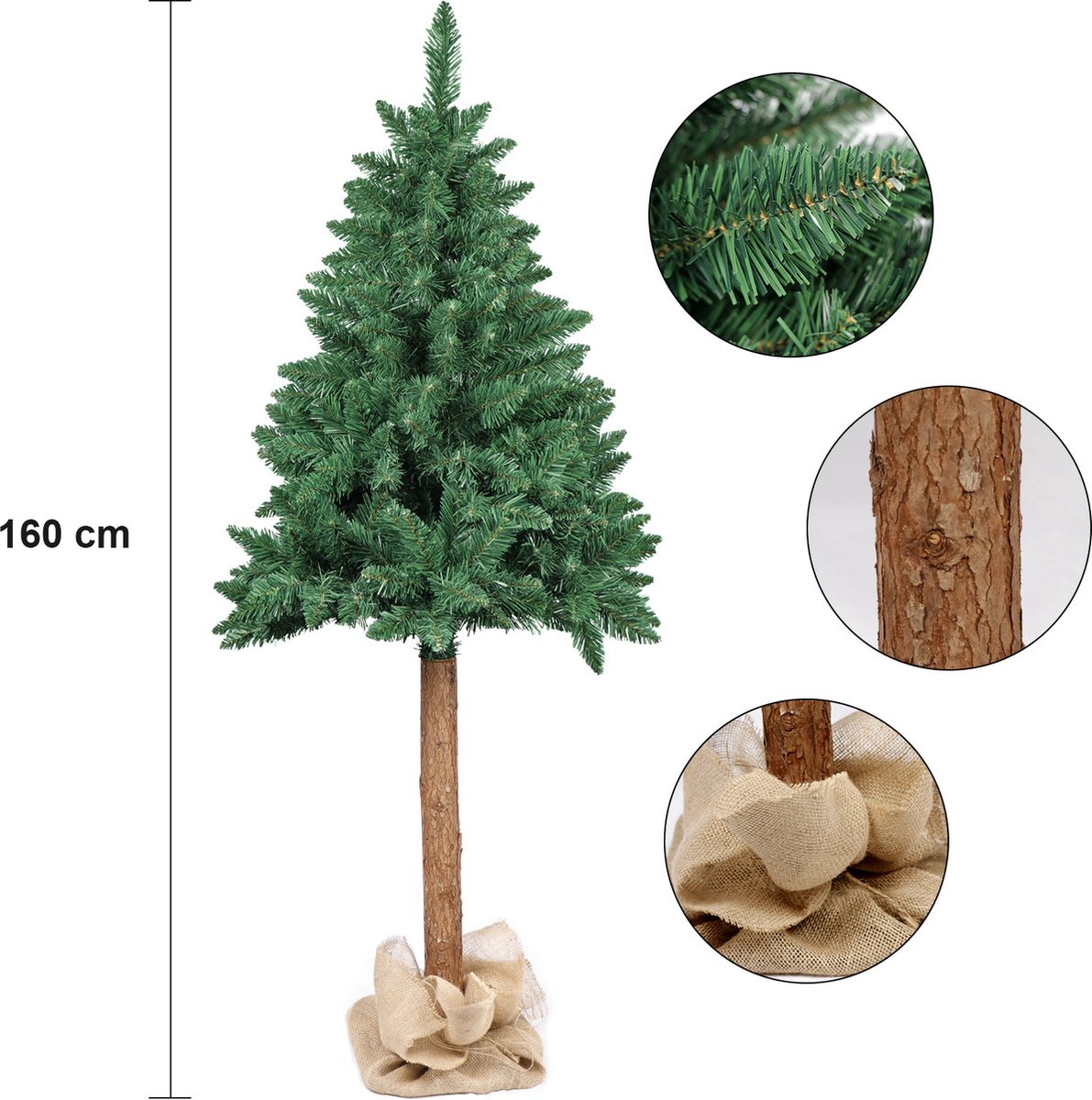 Vikingchoice Kunstkerstboom Spar 160 cm Groen
