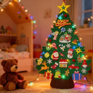 Vilt Kerstboom Wandkleed