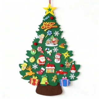 Vilt Kerstboom Wandkleed