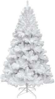 Vlamvertragende witte kunstkerstboom 180 cm