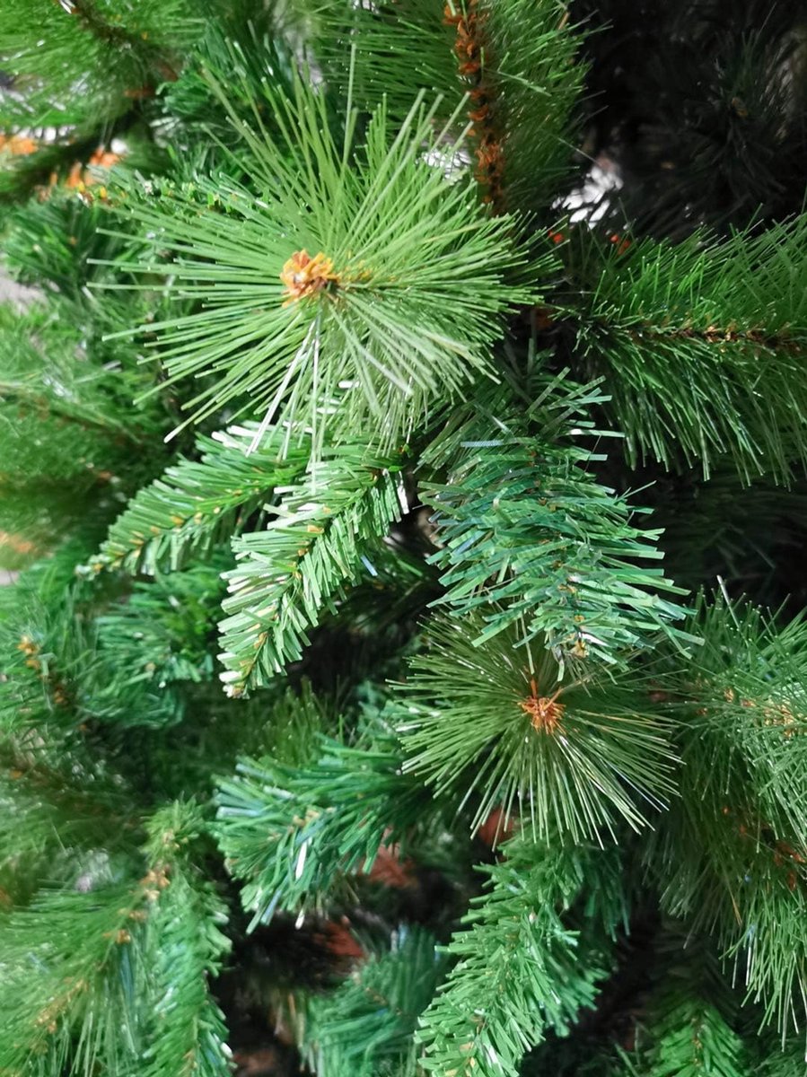 Vulgaar En Groen Kunstkerstboom 210cm Metalen Standaard