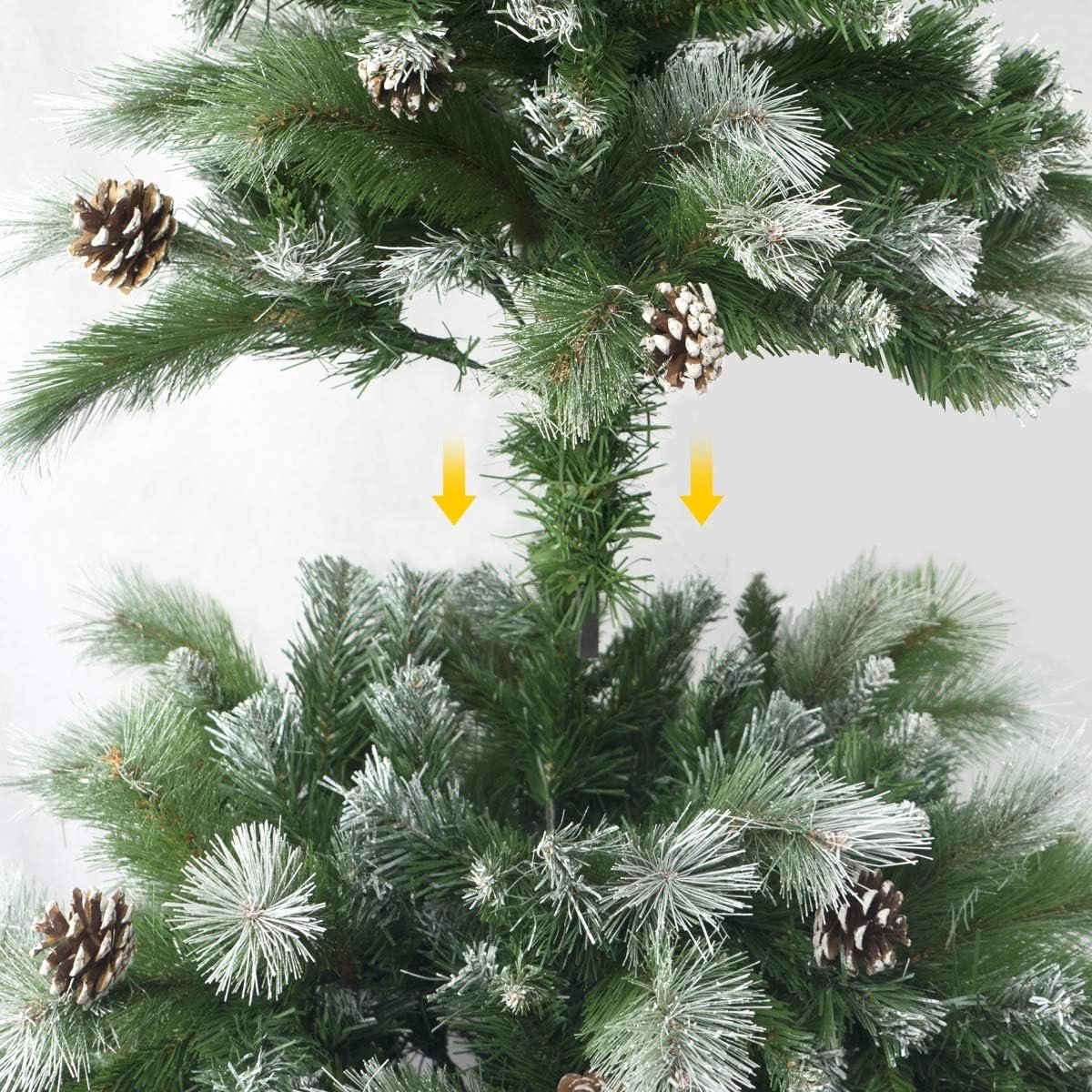 Vulgaar En Groen Kunstkerstboom 210cm Metalen Standaard
