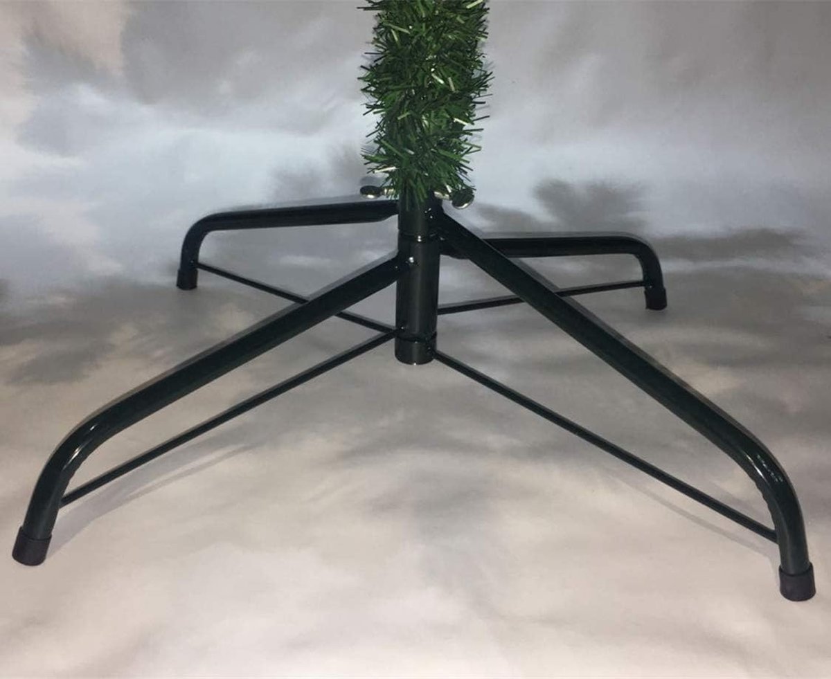 Vulgaar En Groen Kunstkerstboom 210cm Metalen Standaard