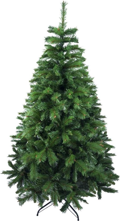 Vulgaar En Groen Kunstkerstboom 210cm Metalen Standaard