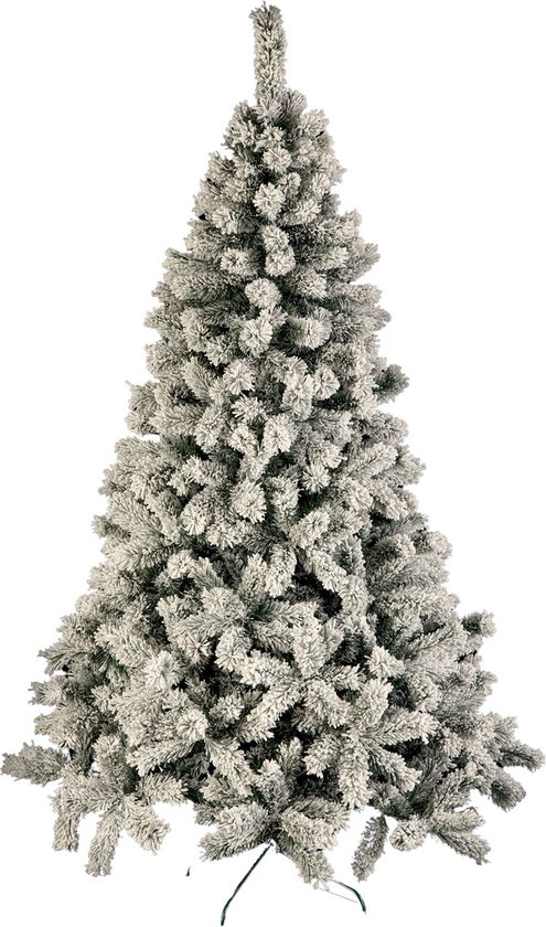 Windy Peak kunstkerstboom 210 cm groen besneeuwd