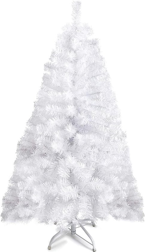 Witte kerstboom 1,20 m Canadese spar kunstkerstboom