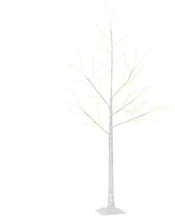 Witte kerstboom van staal en PP - 20 x 20 x 150 cm