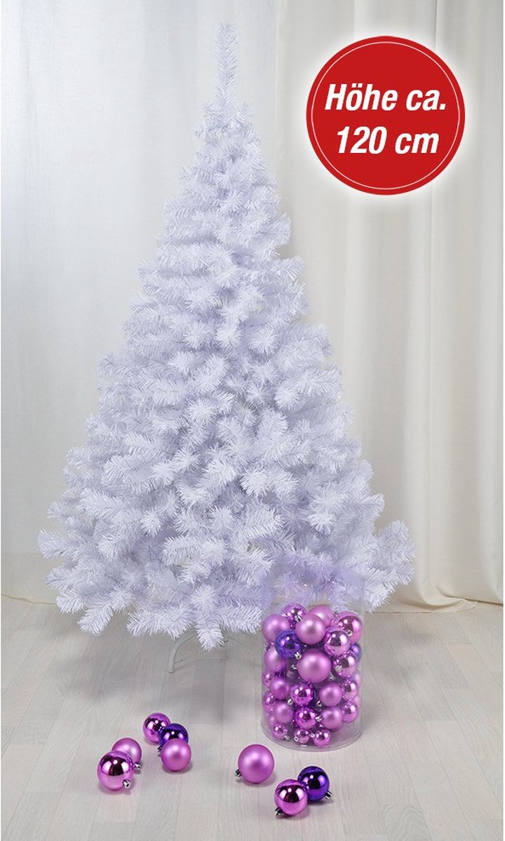 Witte kunstkerstboom 120 cm