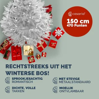 Witte kunstkerstboom 150 cm