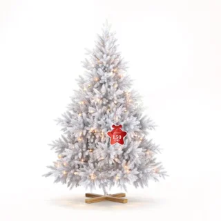 Witte kunstkerstboom 150 cm