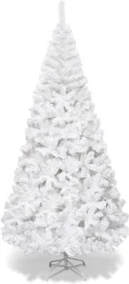 Witte Kunstkerstboom 210 cm - Stalen Standaard