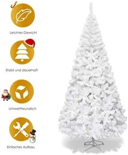 Witte kunstkerstboom 210 cm
