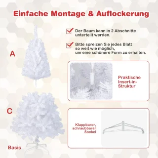 Witte Kunstkerstboom