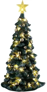 Witte kunstkerstboom met sfeerverlichting