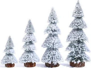Witte Mini Kunstkerstboom