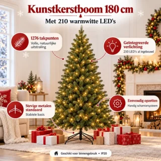X-Mas kunstkerstboom 180 cm