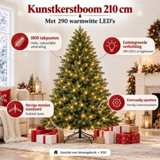 X-Mas kunstkerstboom 210 cm