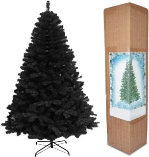 De Xmas Home Kunstkerstboom 180 cm Zwart in één oogopslag