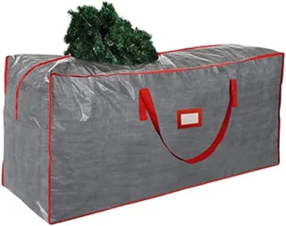 Xmas Zak Kerstboom Opbergtas 120x28x43cm Grijs