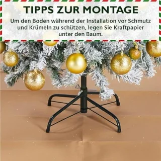 Yaheetech Kunstkerstboom 152,5 cm (besneeuwd)